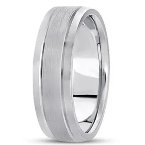 14K Gold Mens Fancy Wedding Band (7mm)