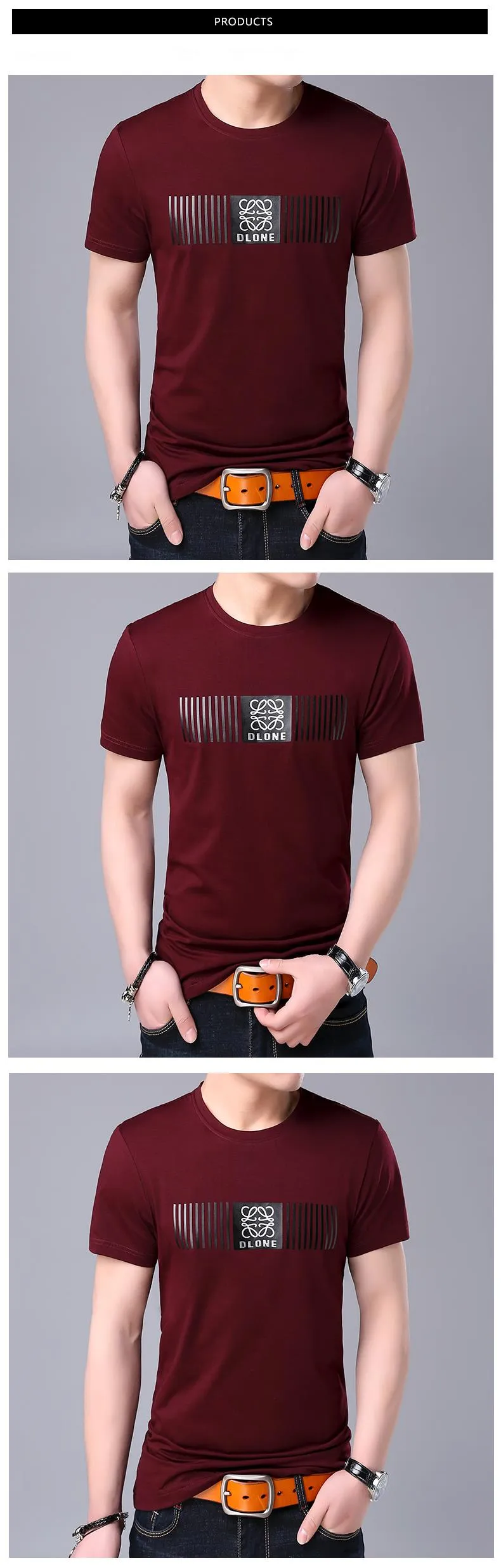2019 New Fashion Brand T Shirt Mens O Neck Pattern Summer Street Wear Tops Trends Korean Print Short Sleeve Tshirts Men Clothes
