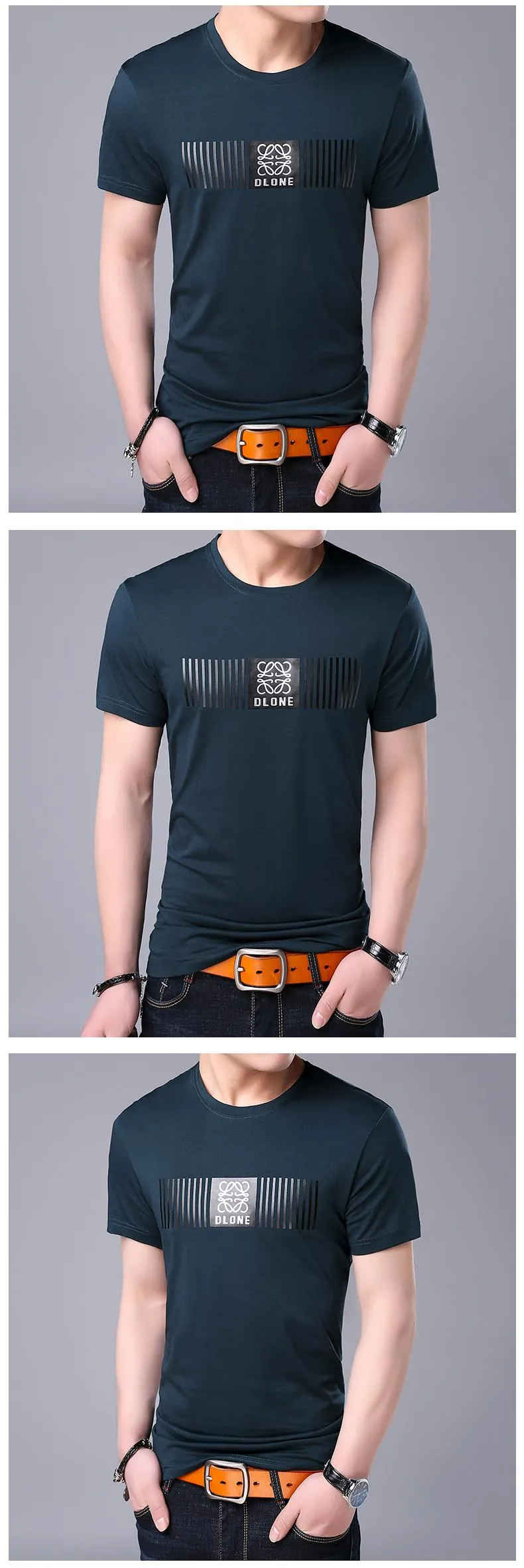 2019 New Fashion Brand T Shirt Mens O Neck Pattern Summer Street Wear Tops Trends Korean Print Short Sleeve Tshirts Men Clothes