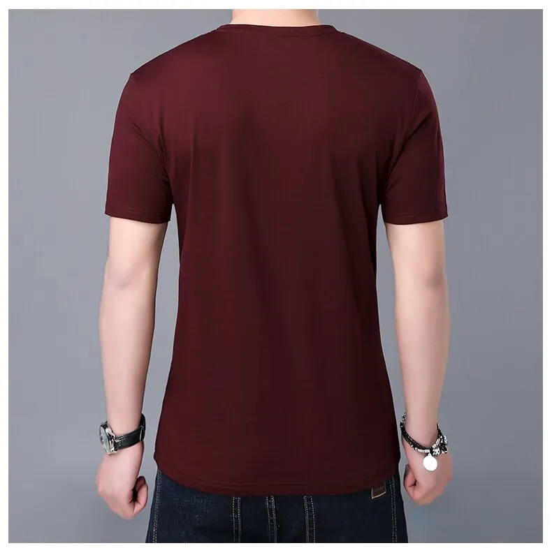 2019 New Fashion Brand T Shirt Mens O Neck Pattern Summer Street Wear Tops Trends Korean Print Short Sleeve Tshirts Men Clothes