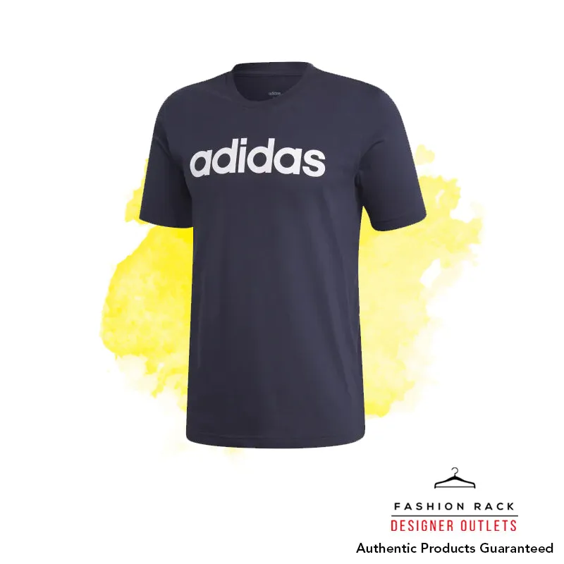 Adidas Essentials Linear Logo Tee Legend Ink / White