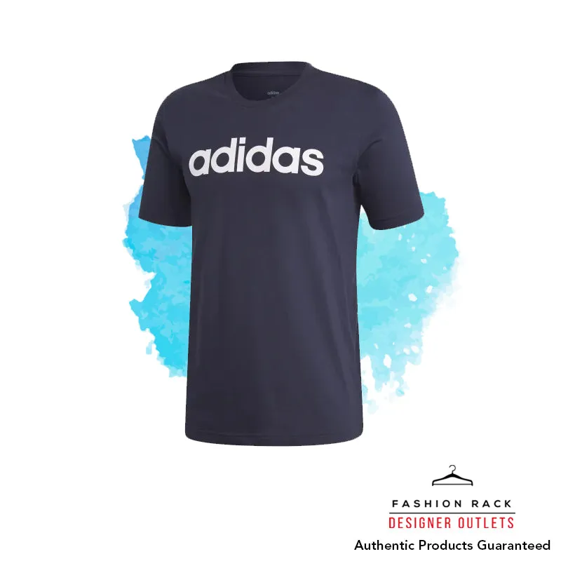 Adidas Essentials Linear Logo Tee Legend Ink / White