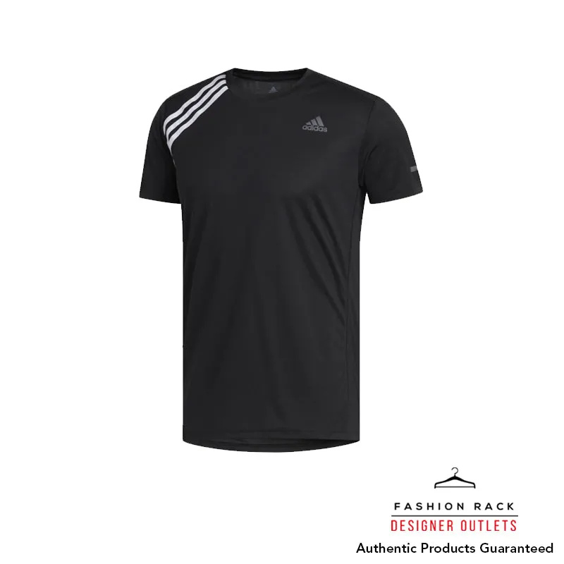 Adidas Run It 3-Stripes Tee Black/White