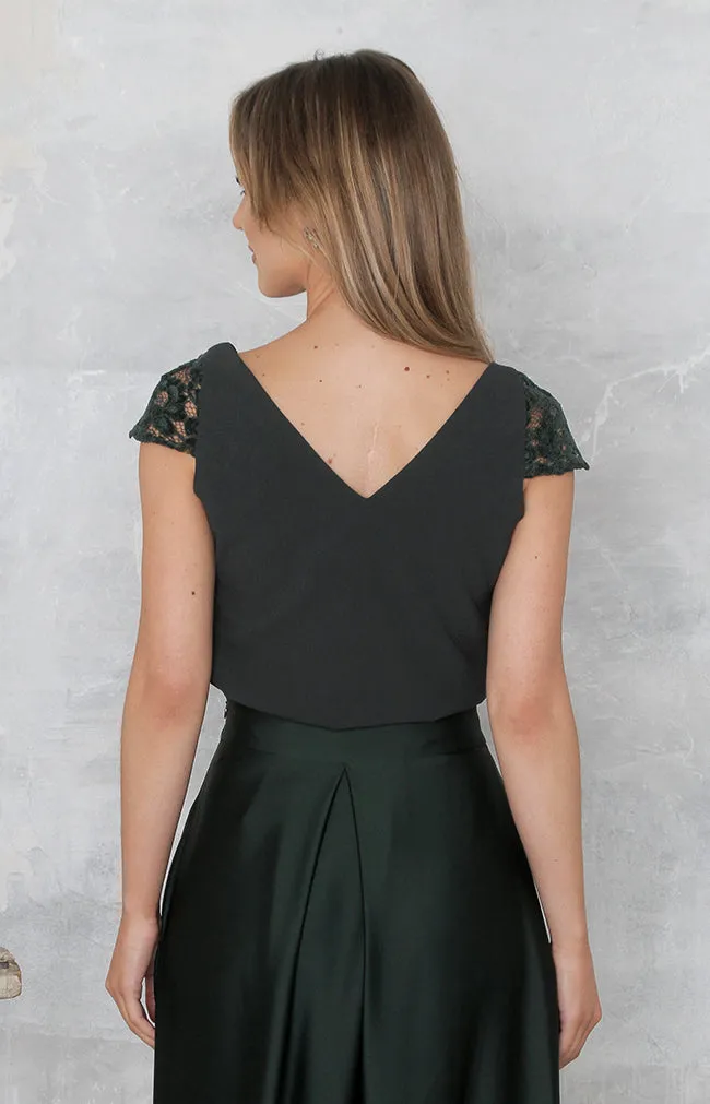 Arabella Top - Forest Green