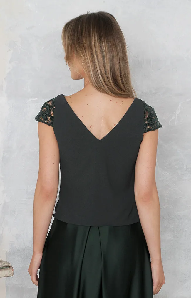 Arabella Top - Forest Green