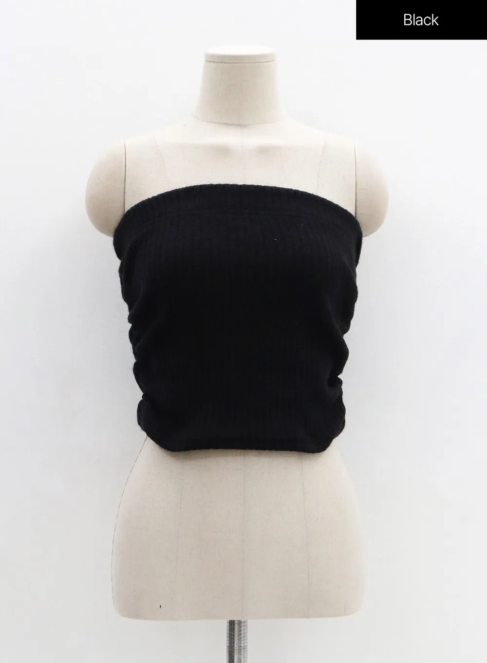 Banded Shirring Knit Tube Top 0S22