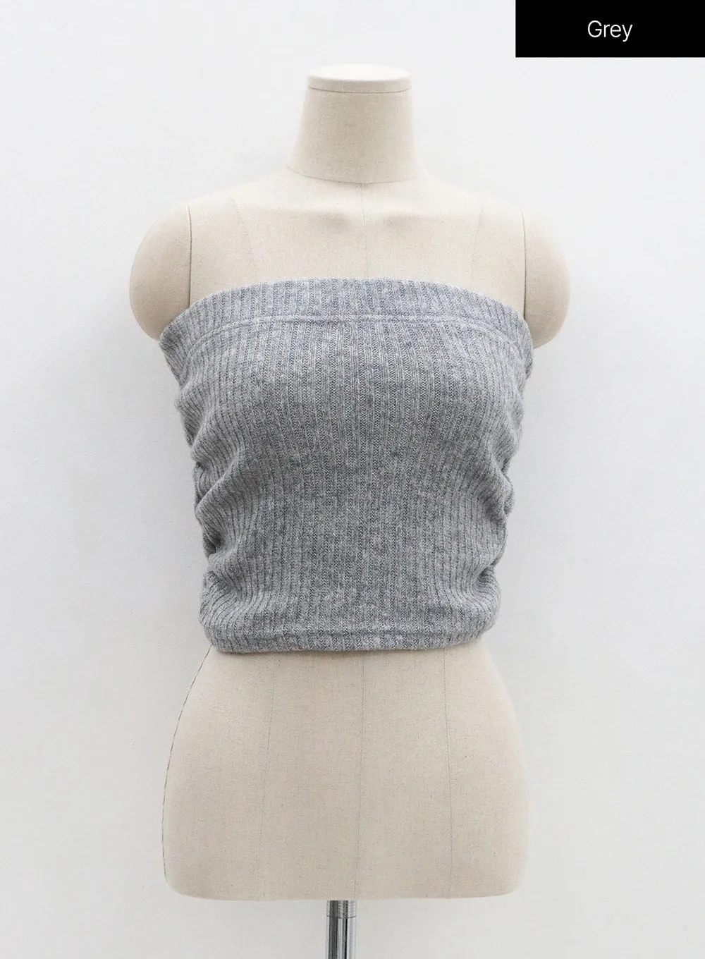 Banded Shirring Knit Tube Top 0S22