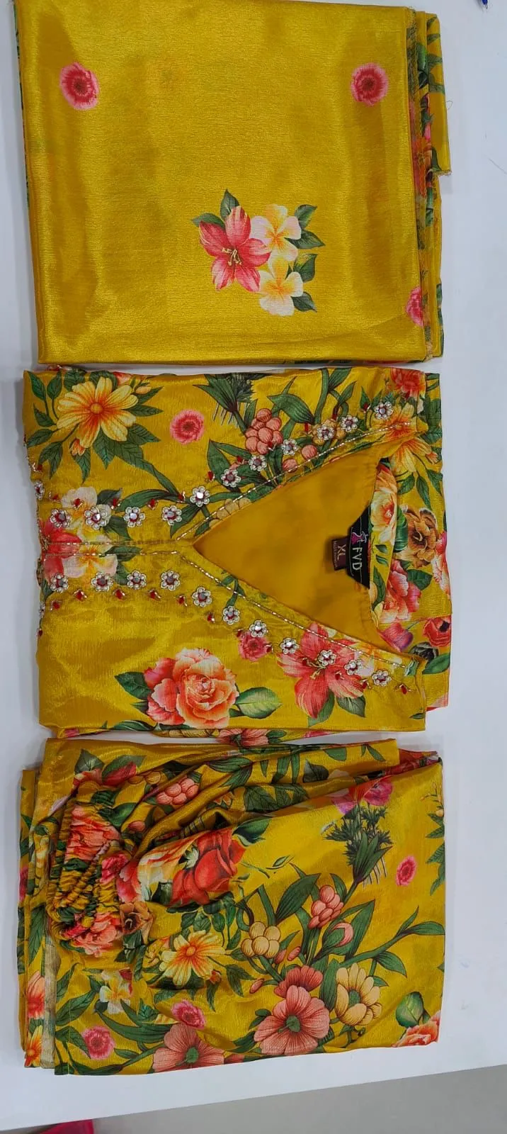 Beautiful Designer Alia Cut Flower Print Suit