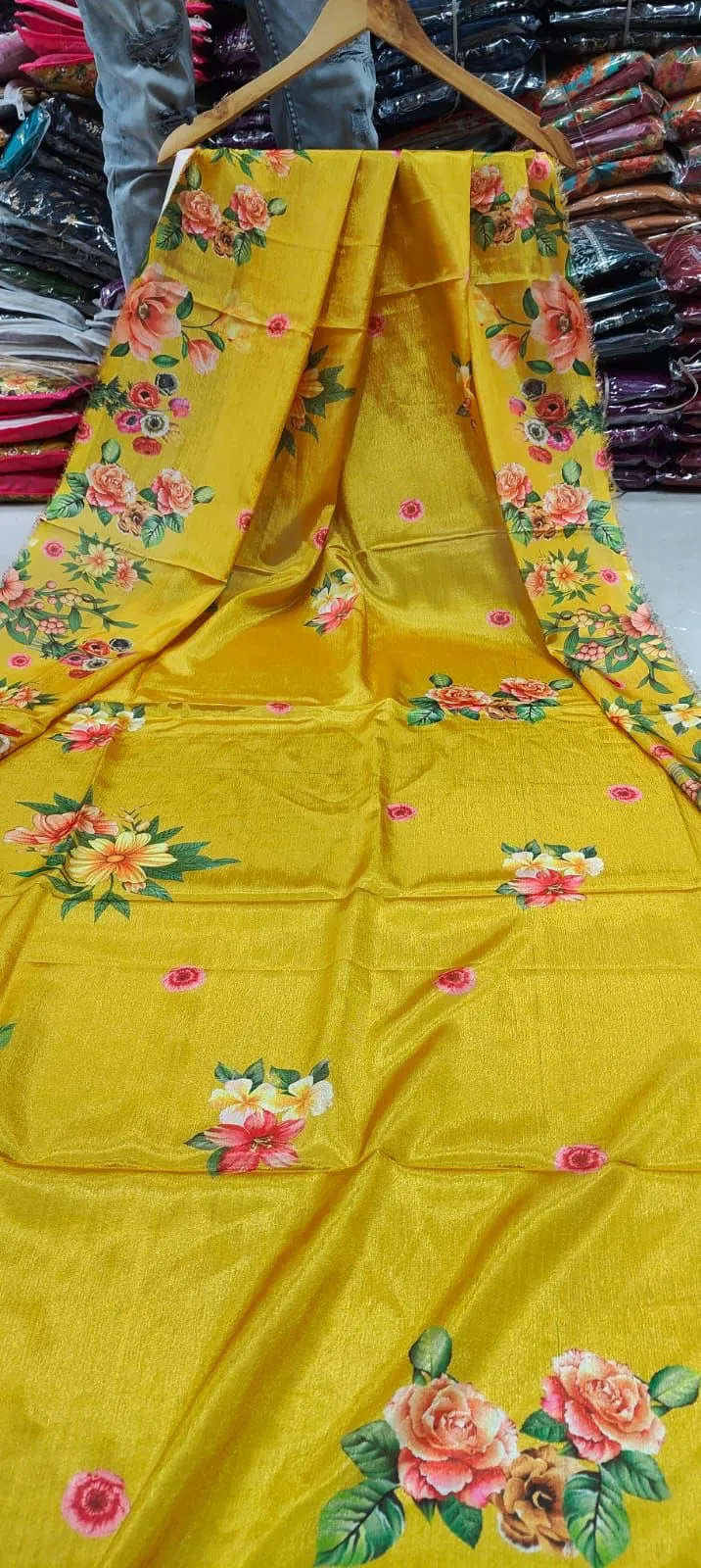 Beautiful Designer Alia Cut Flower Print Suit