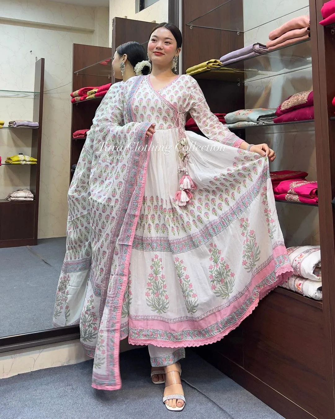 Beautiful Designer Angrakha Style Summer Special Salwar Suit