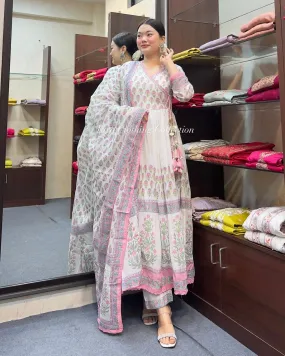 Beautiful Designer Angrakha Style Summer Special Salwar Suit