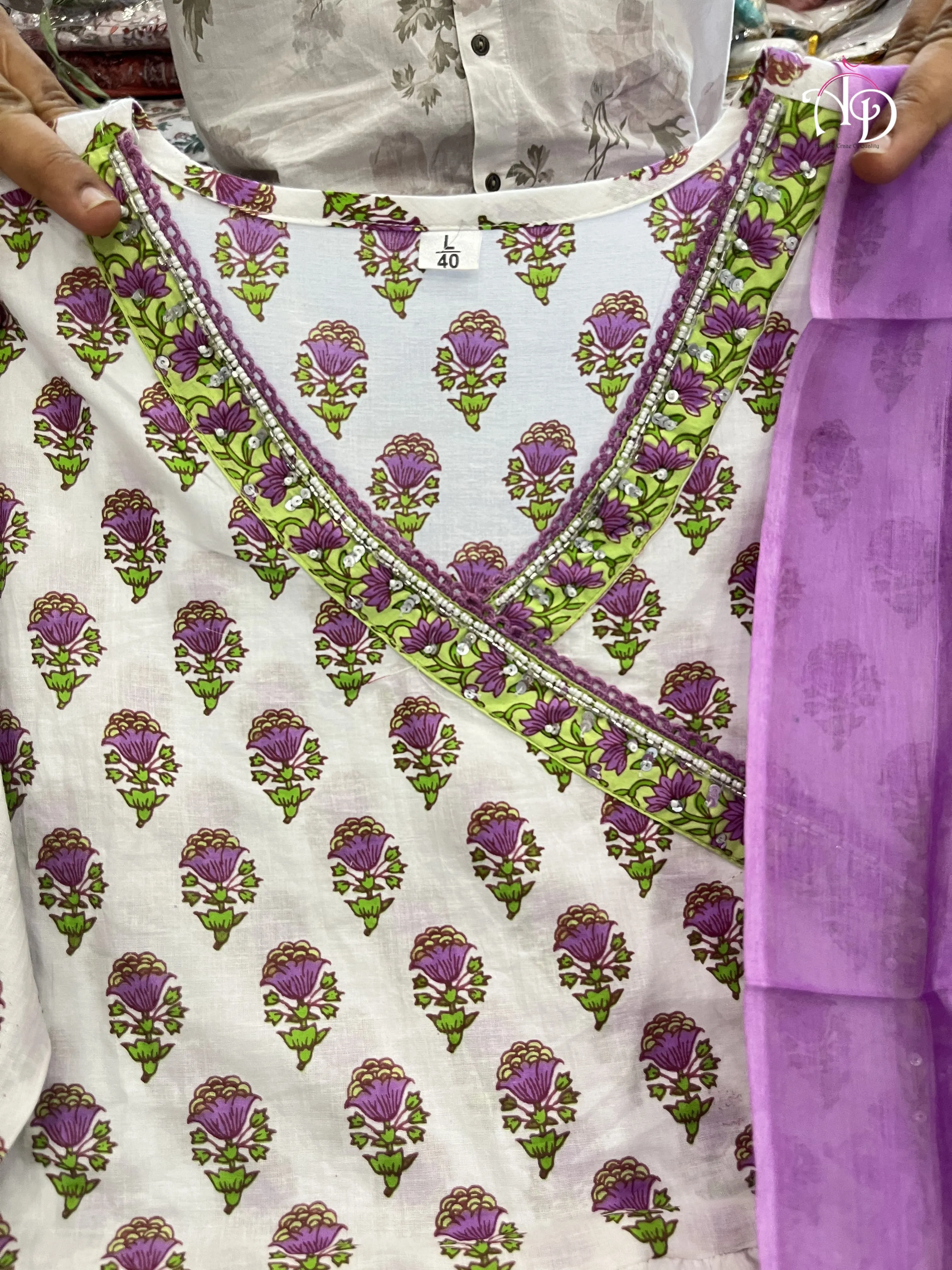 Beautiful Designer Angrakha Style Summer Special Salwar Suit