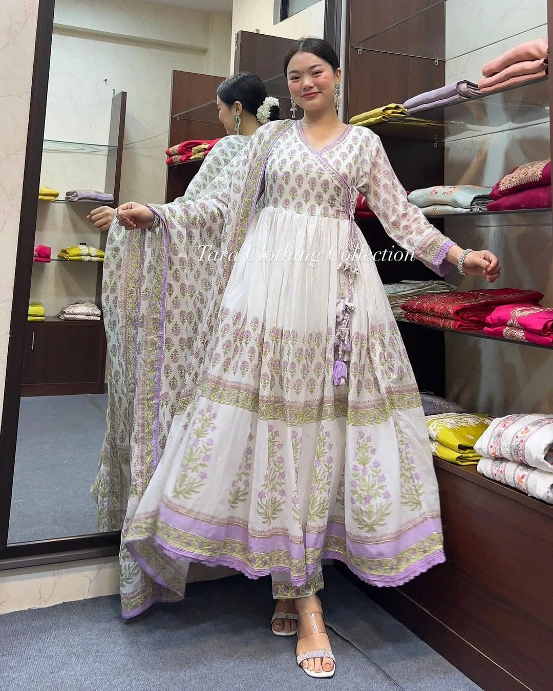 Beautiful Designer Angrakha Style Summer Special Salwar Suit