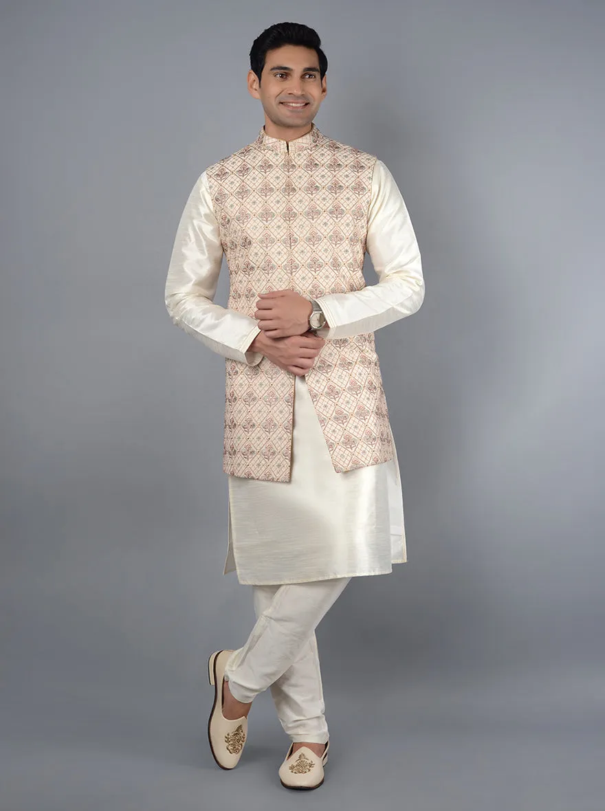 Beige Bandhgala Jacket | TULA