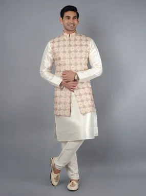 Beige Bandhgala Jacket | TULA