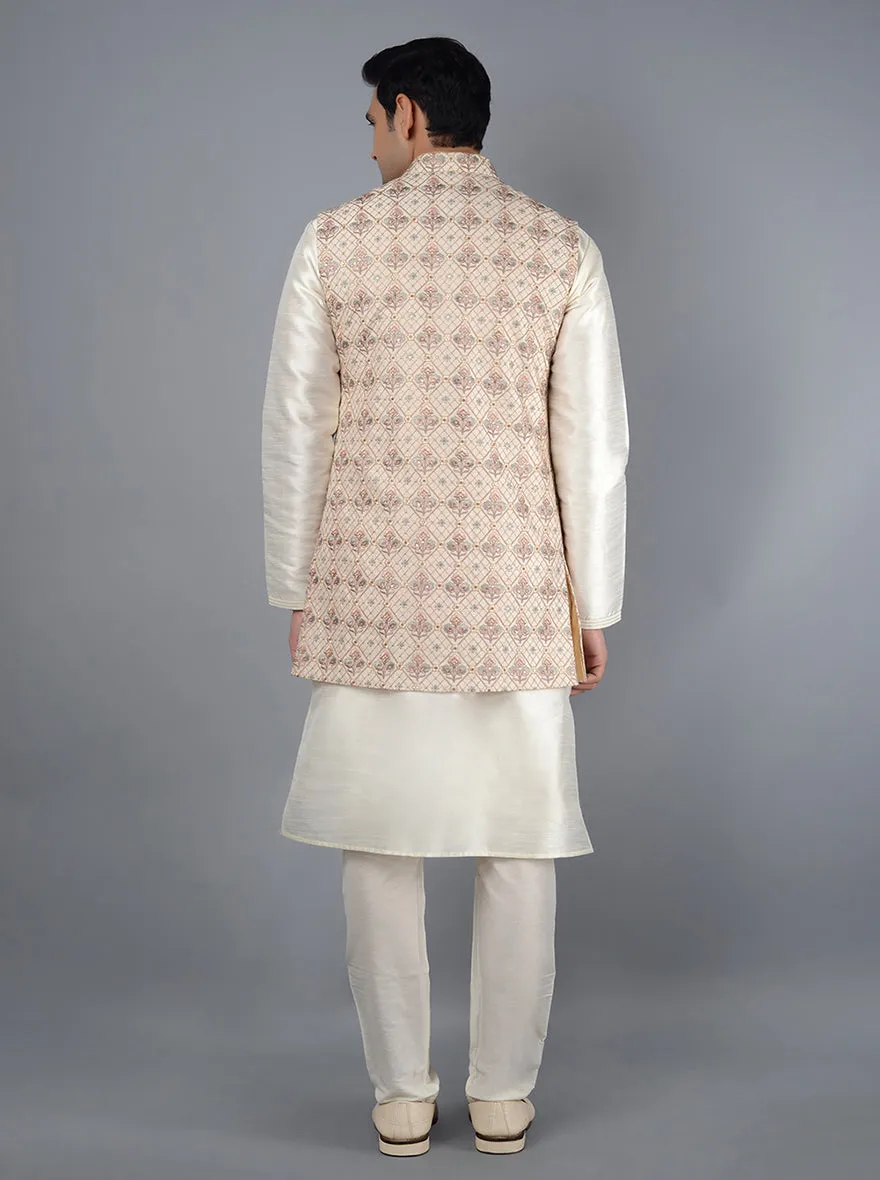 Beige Bandhgala Jacket | TULA
