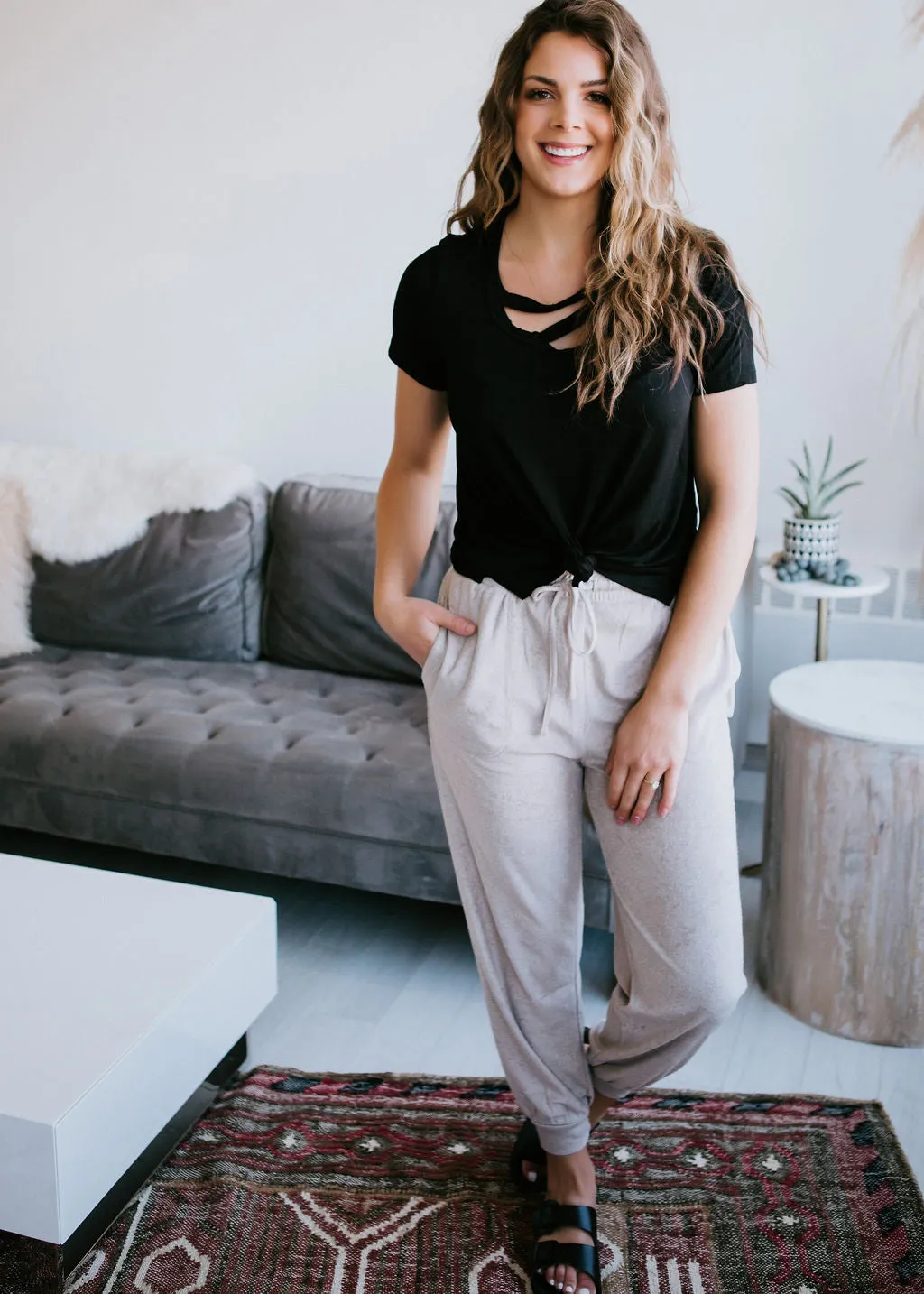Bergen Cutout Casual Top FINAL SALE