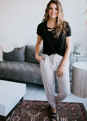 Bergen Cutout Casual Top FINAL SALE