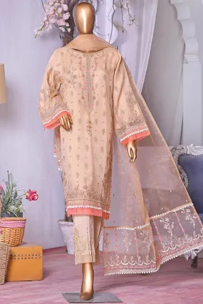 Bin Saeed Stitched 2 Piece Embroidered Organza Collection'2022-AMD-17-Skin