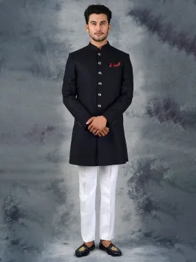 Black Indowestern | Siddhesh Chauhan