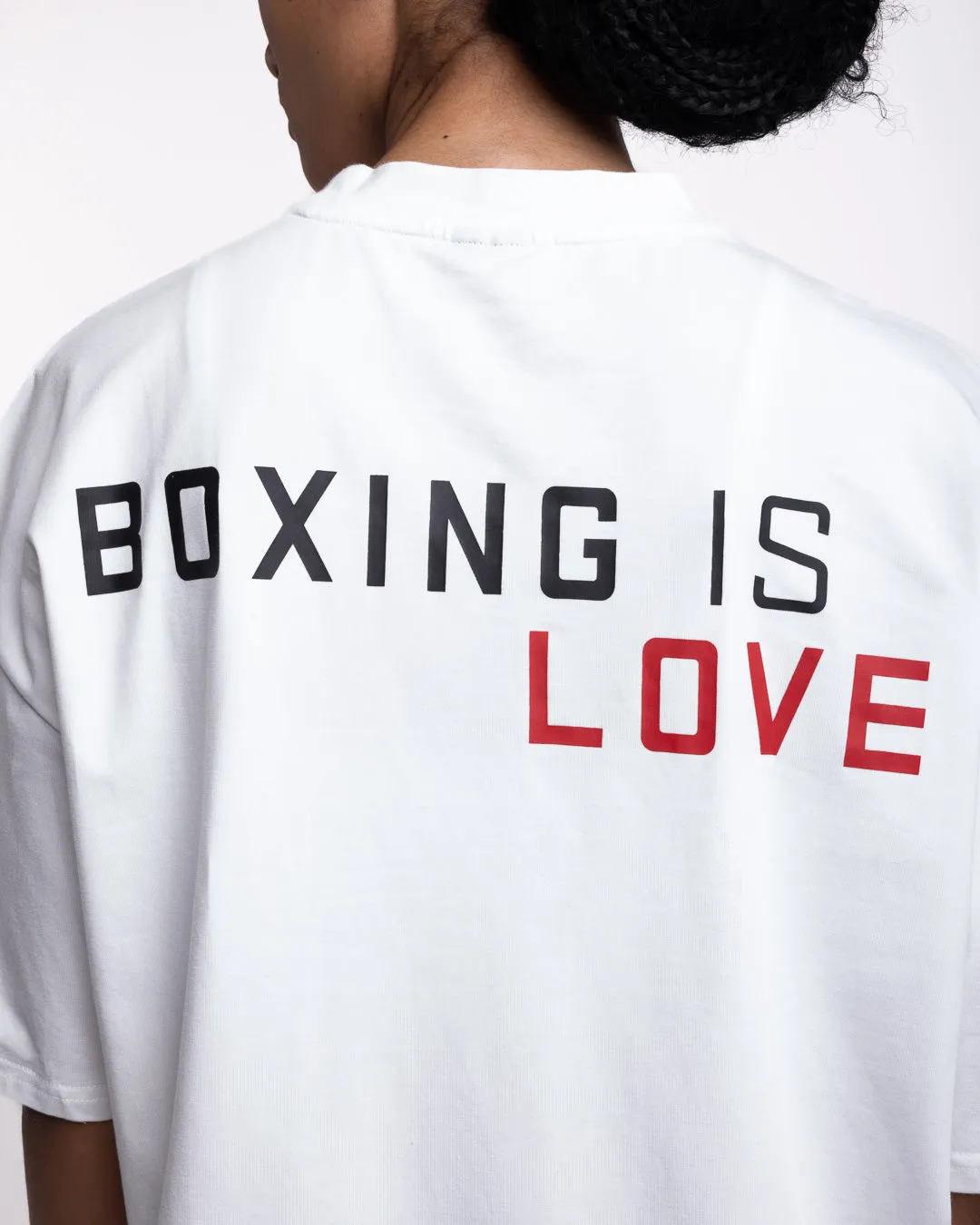 Boxing is Love Oversized T-Shirt - White