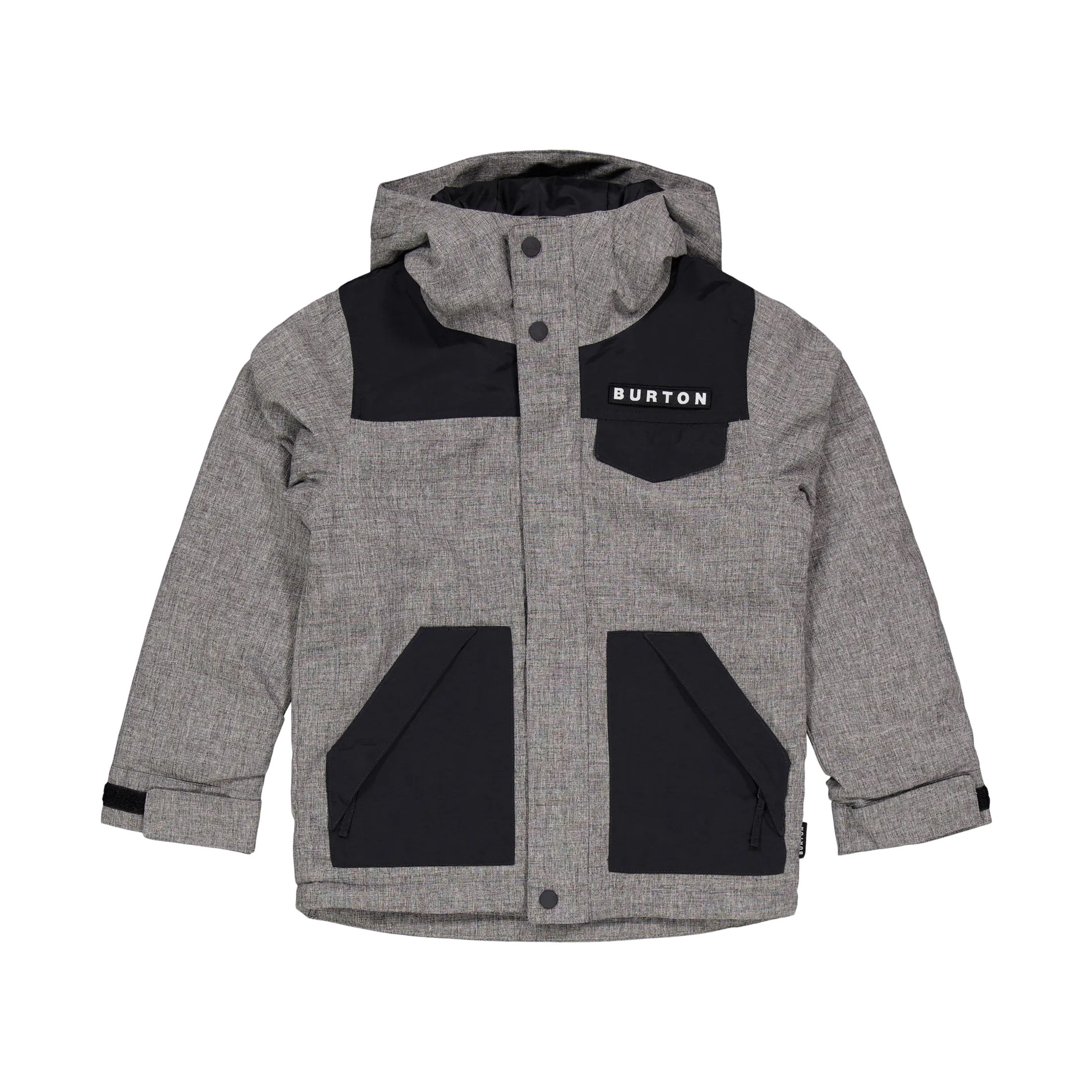 Boys Dugout Jacket Black/Grey