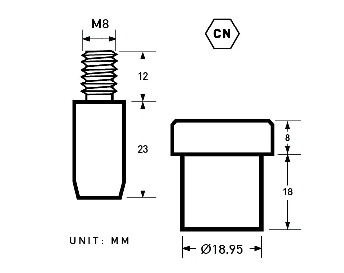 Brand-X | 15mm Convex Top S-spring Snap Fastener | BXPS-YSCV15