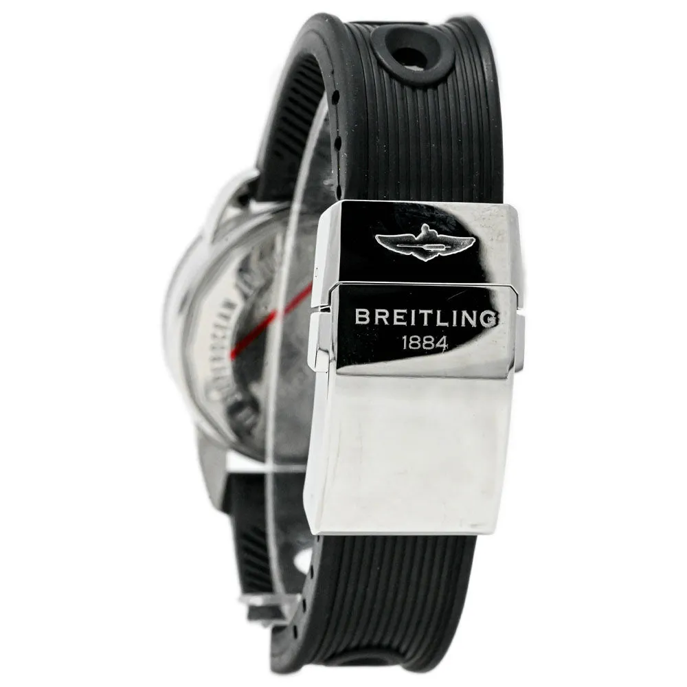 Breitling Superocean Heritage 38mm Stainless Steel Watch - Black Dial, Reference A37320
