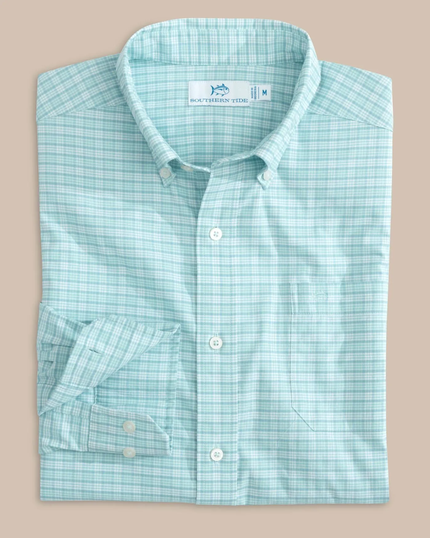 Coastal Passage Trailside Plaid Long Sleeve Sport Shirt