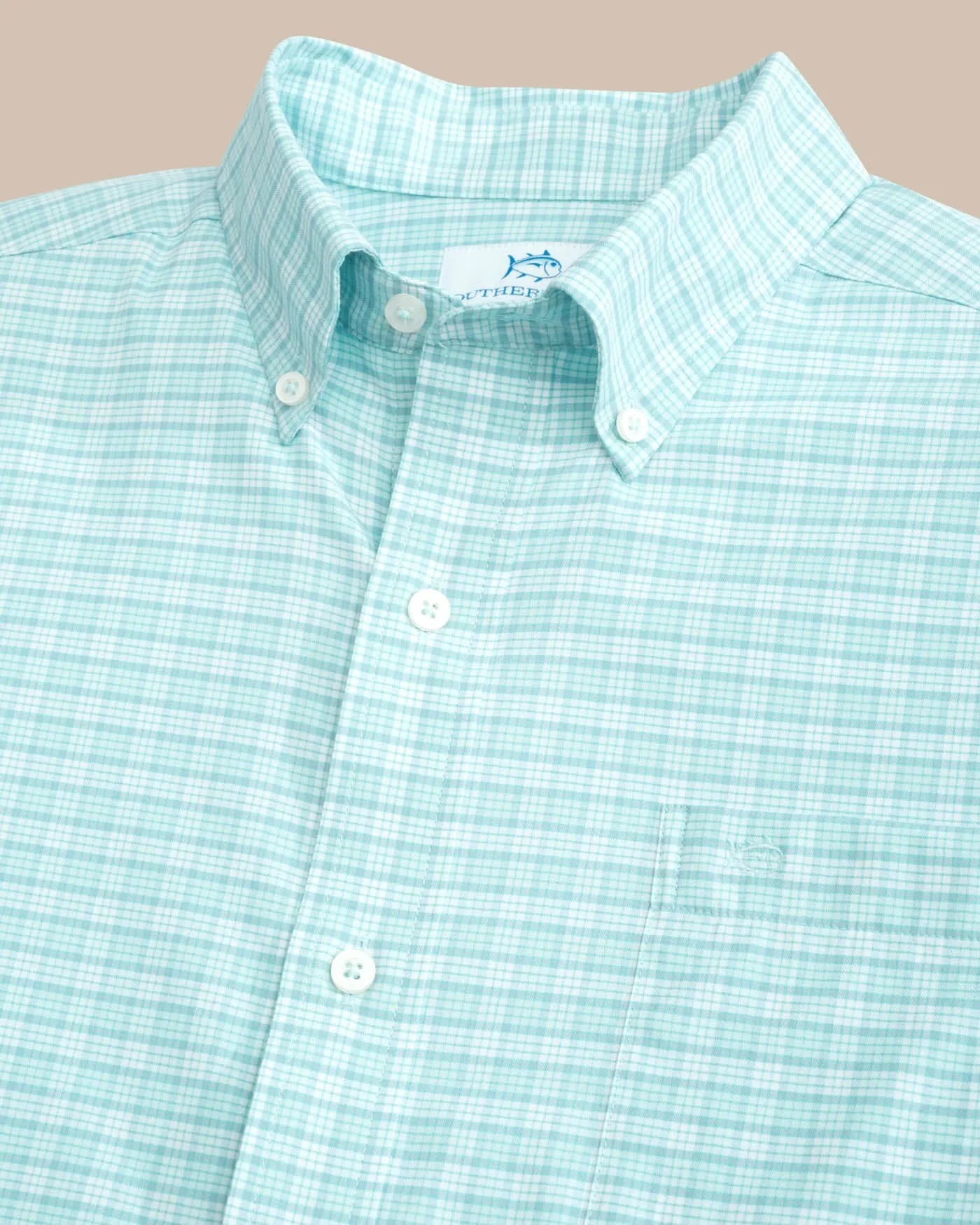Coastal Passage Trailside Plaid Long Sleeve Sport Shirt