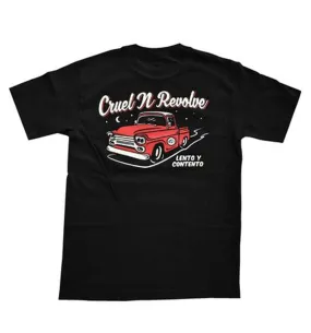 Cruel N Revolve Lento Y Contento Black T-Shirt