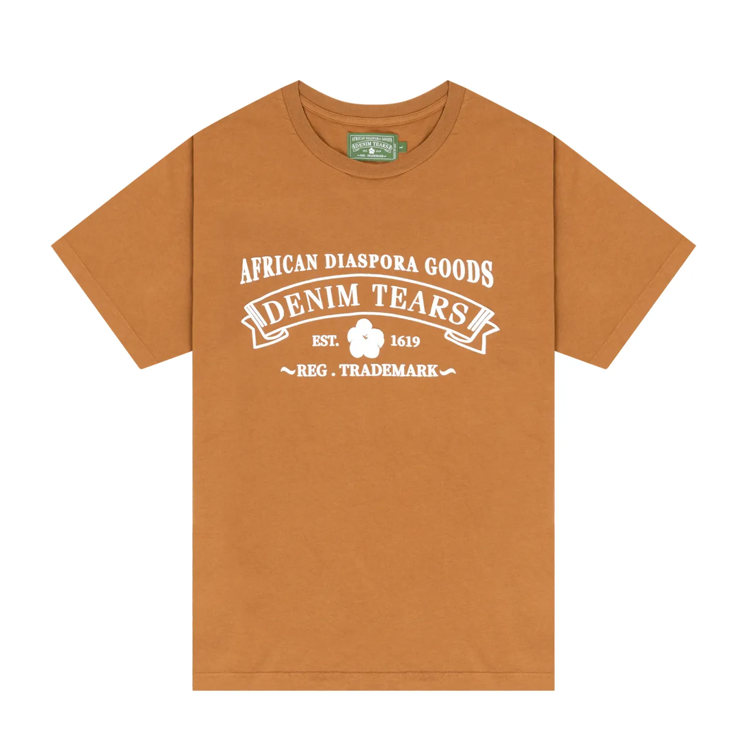Denim Tears ADG Graphic Tee in Toasted Peanut Brown - Stylish & Comfortable Casual Wear