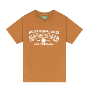 Denim Tears ADG Graphic Tee in Toasted Peanut Brown - Stylish & Comfortable Casual Wear