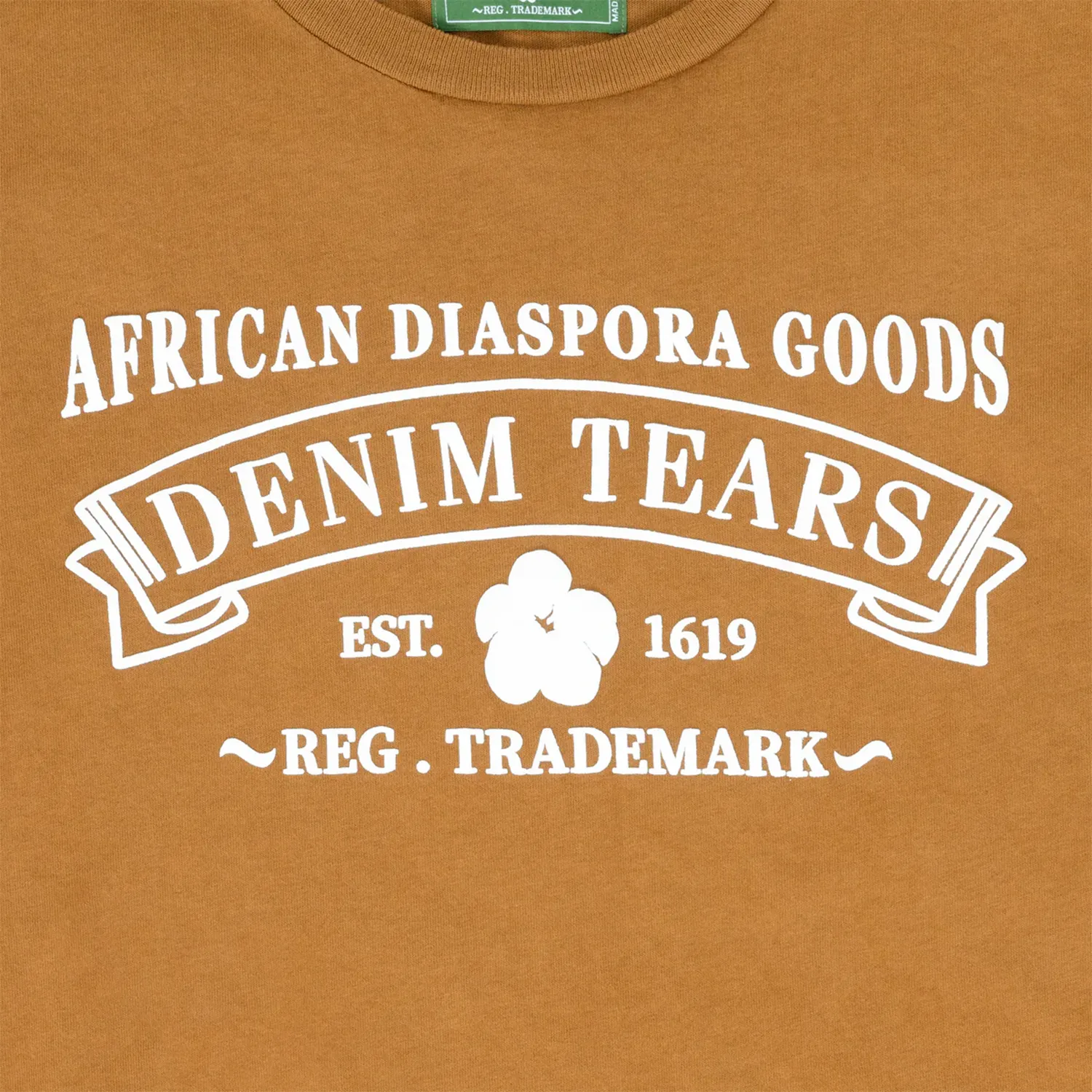 Denim Tears ADG Graphic Tee in Toasted Peanut Brown - Stylish & Comfortable Casual Wear