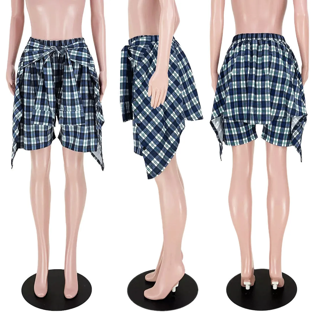 Fashion Plaid casual pants AY1904