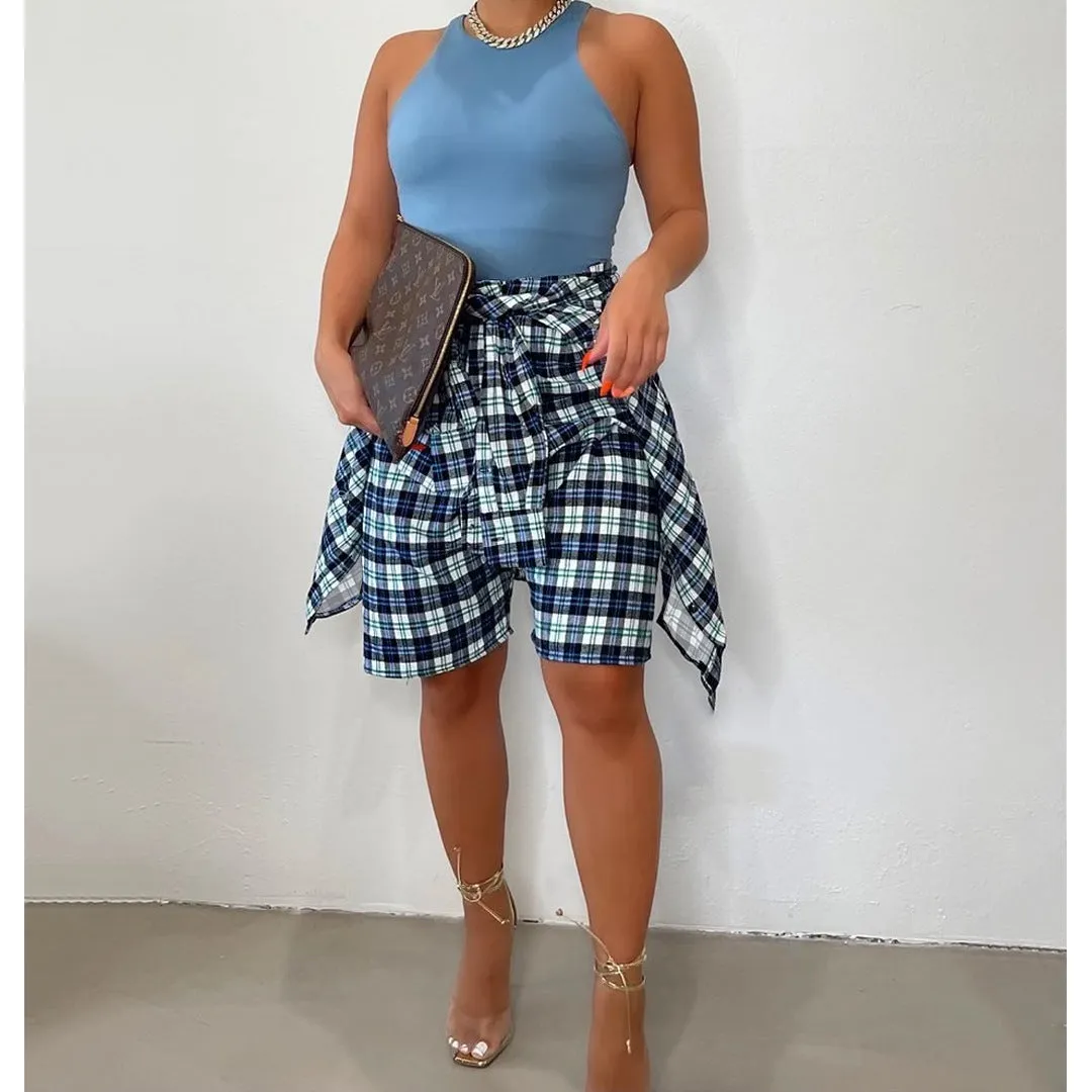 Fashion Plaid casual pants AY1904