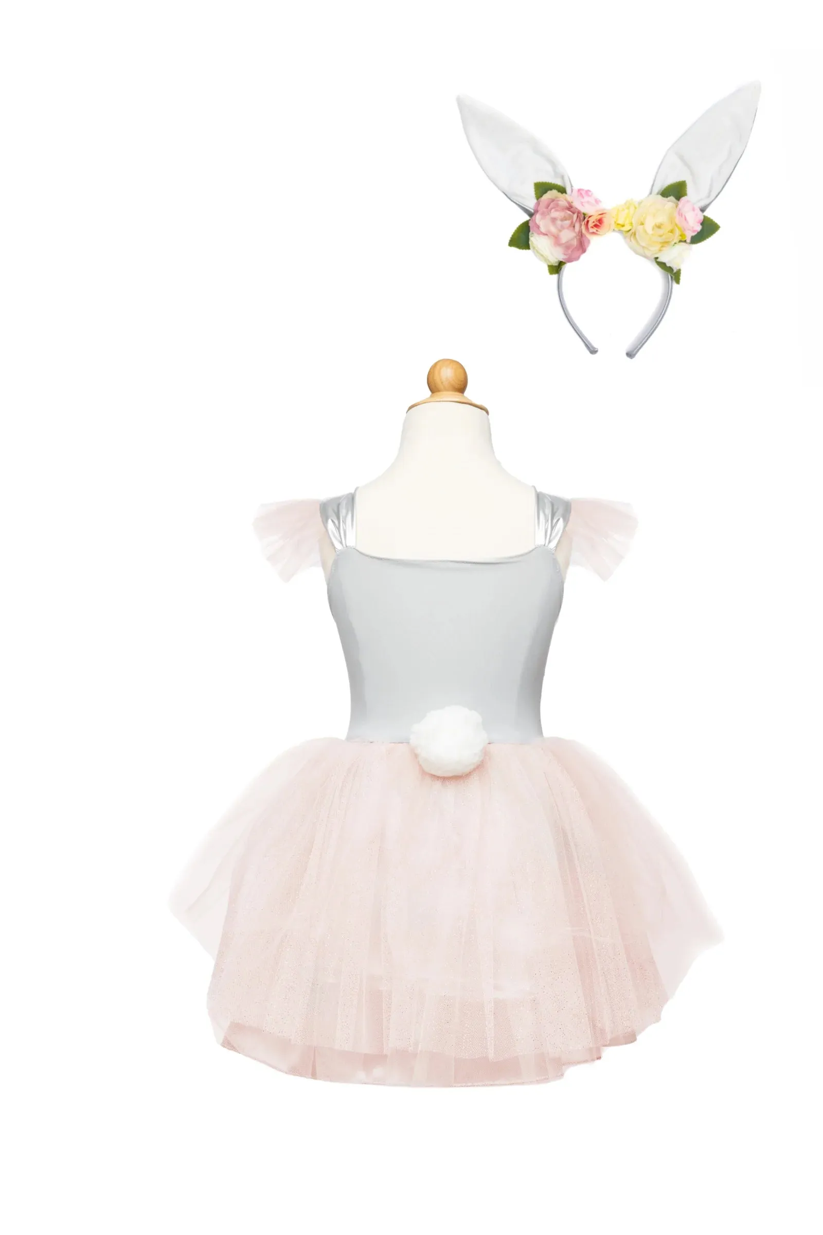 Great Pretenders Dress - Woodland Bunny with Headpiece, Size 5-6