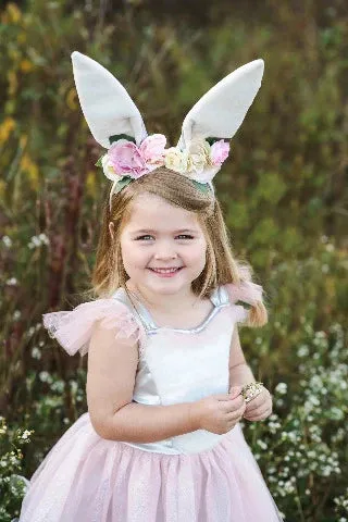 Great Pretenders Dress - Woodland Bunny with Headpiece, Size 5-6