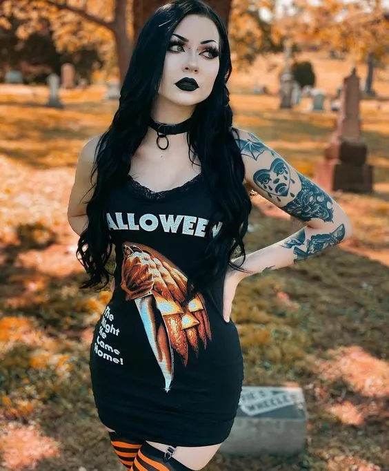 Halloween Lace Strap Dress