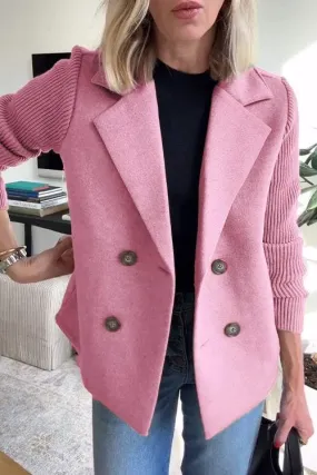 Harper | Patchwork Sleeve Casual Coat