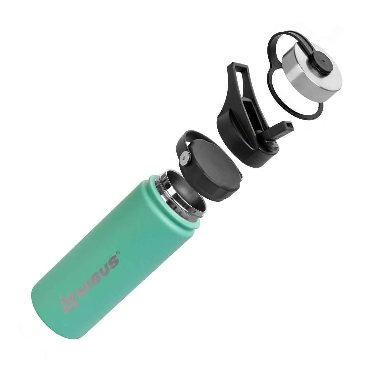 Insulated Sports Water Bottle | 18 oz | Stainless Steel | 3 Lid Types | CLEARANCE