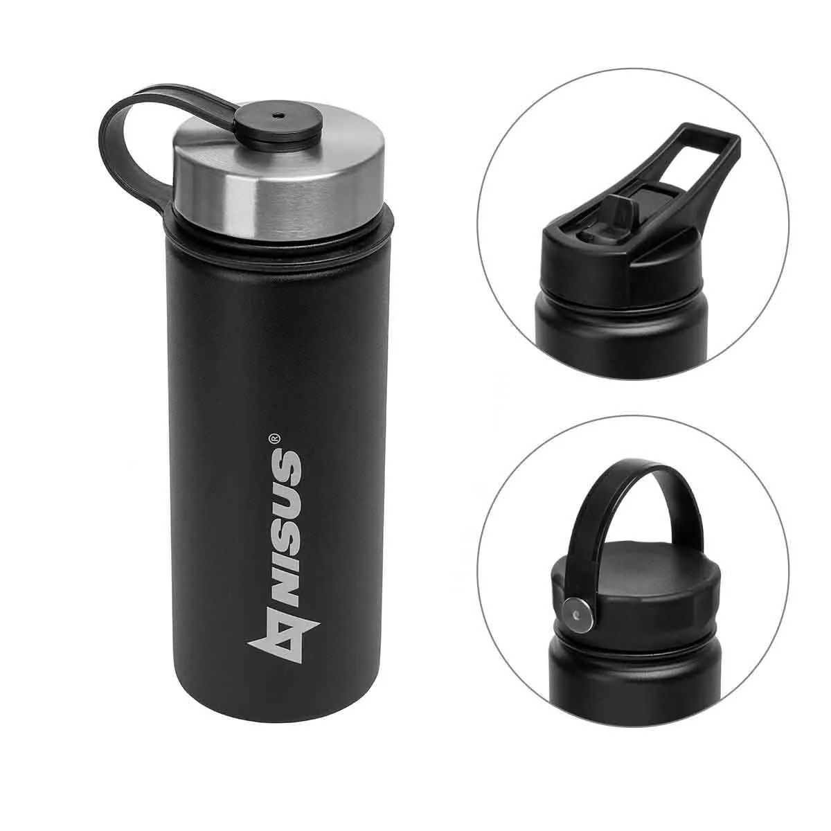 Insulated Sports Water Bottle | 18 oz | Stainless Steel | 3 Lid Types | CLEARANCE