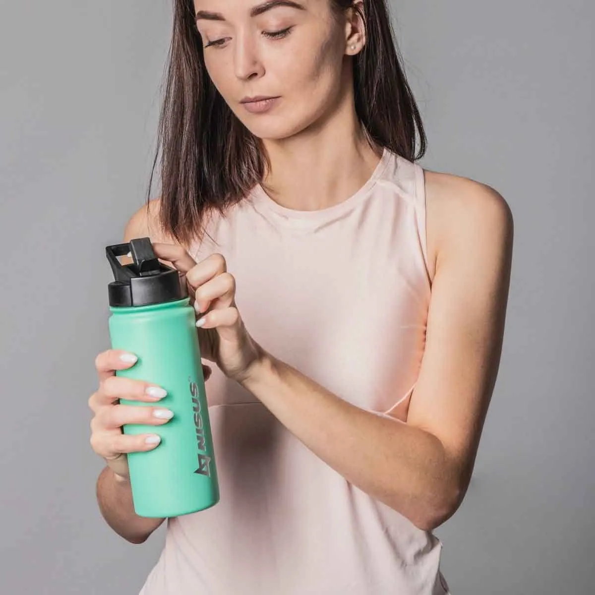 Insulated Sports Water Bottle | 18 oz | Stainless Steel | 3 Lid Types | CLEARANCE