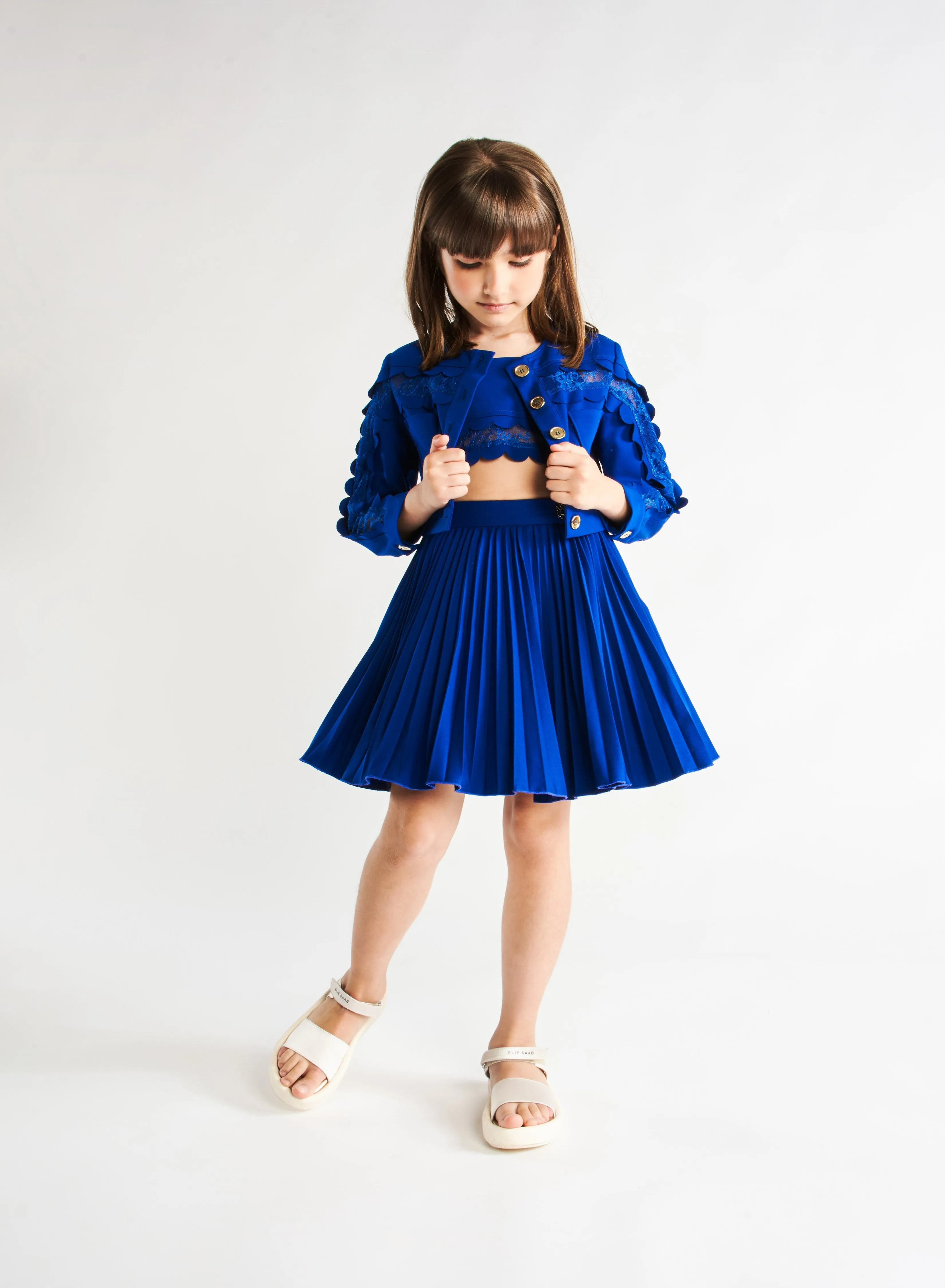Jacket with Lace Detail