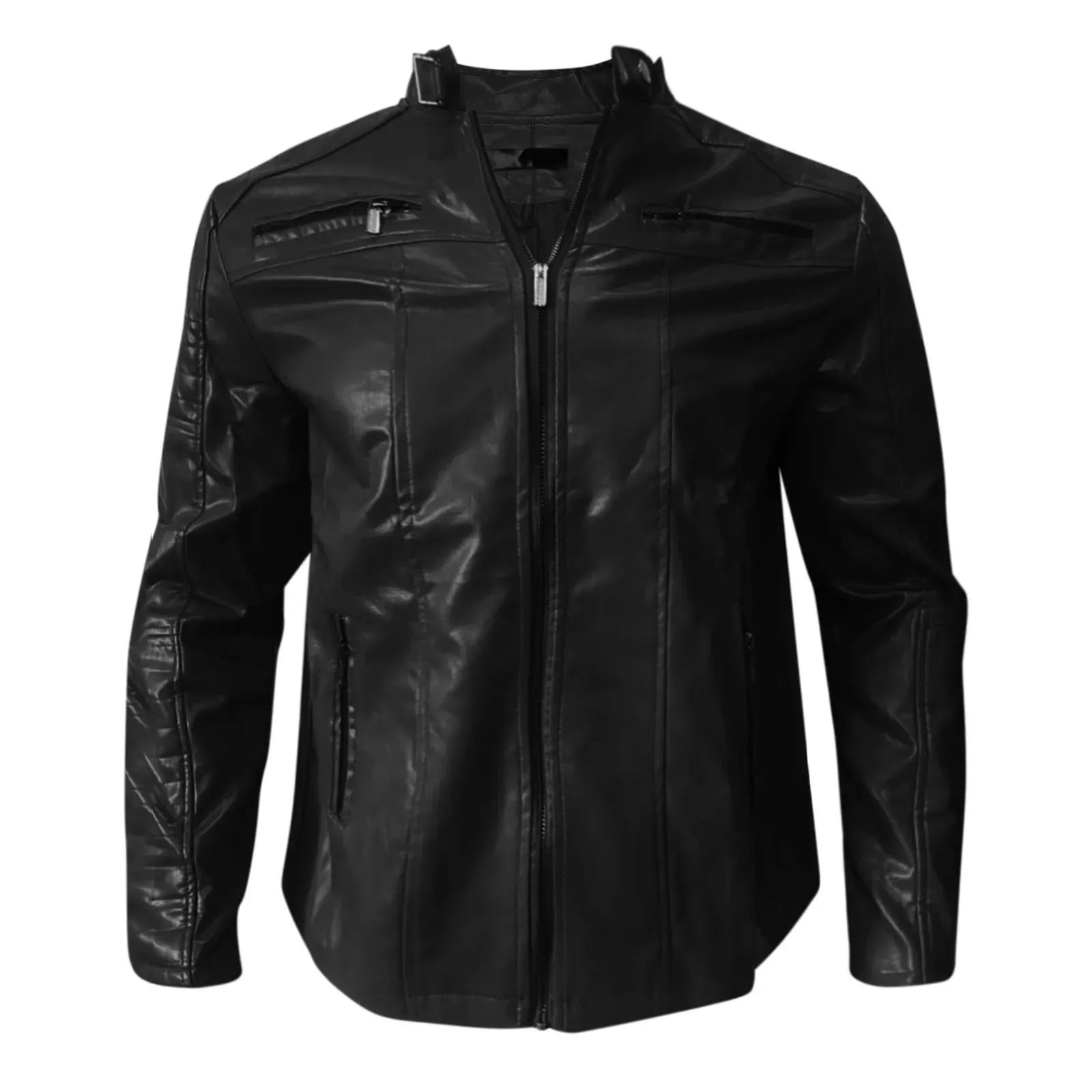 Jackets For Men Casual Work Fashion Men'S Motorcycle Riding Leather Jacket Windproof Rainproof