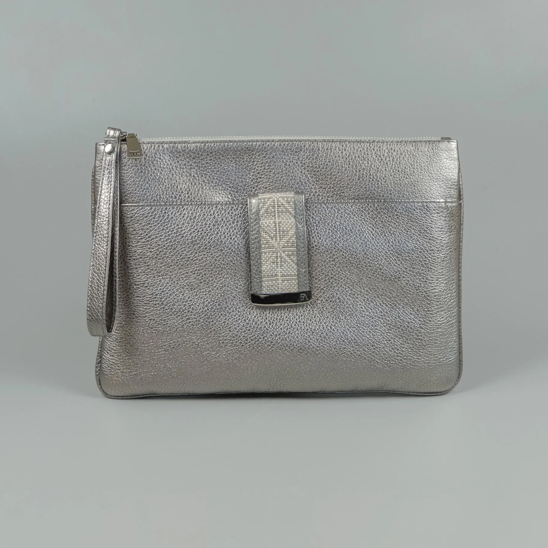 JRD Chrome Silver Karla Pouch