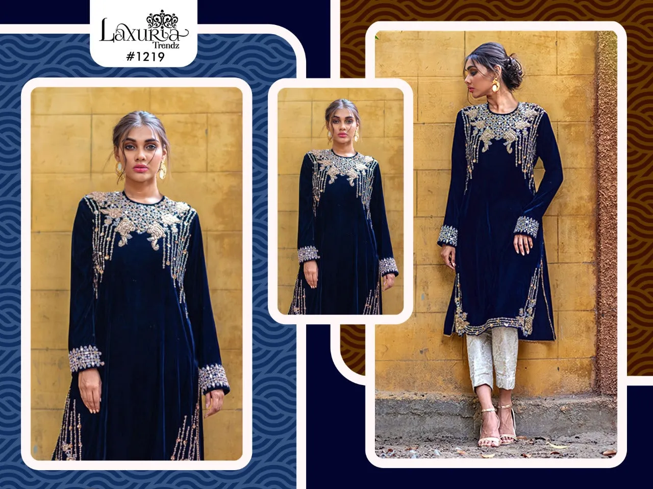 LAXURIA TRENDZ  D.NO. 1223 PAKISTANI SUITS