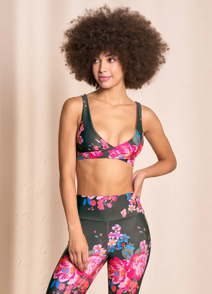 Maaji Bouquet Twisty Medium Impact Sports Bra