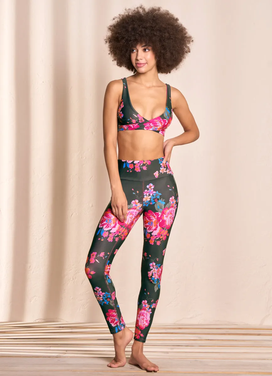 Maaji Bouquet Twisty Medium Impact Sports Bra