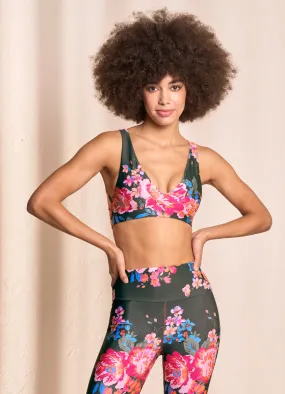 Maaji Bouquet Twisty Medium Impact Sports Bra